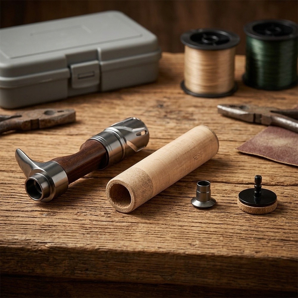 DIY BFS 낚싯대 핸들 키트, 속이 빈 나무 릴 시 - Fishing Rod Building Kit 리뷰 및 가격