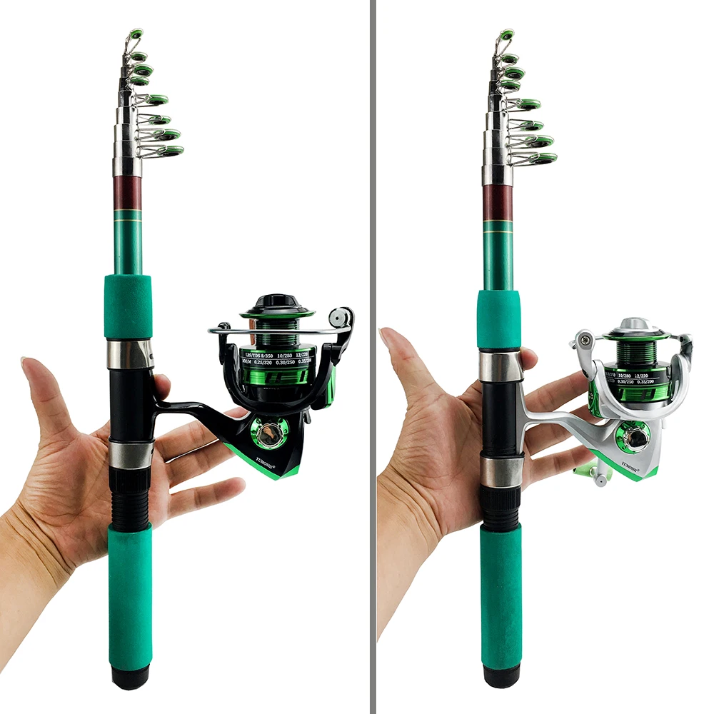 슈퍼 하드 바다 낚싯대 세트, 휴대용 바닷물 여행 폴  - Fishing Rod Spinning 리뷰 및 가격