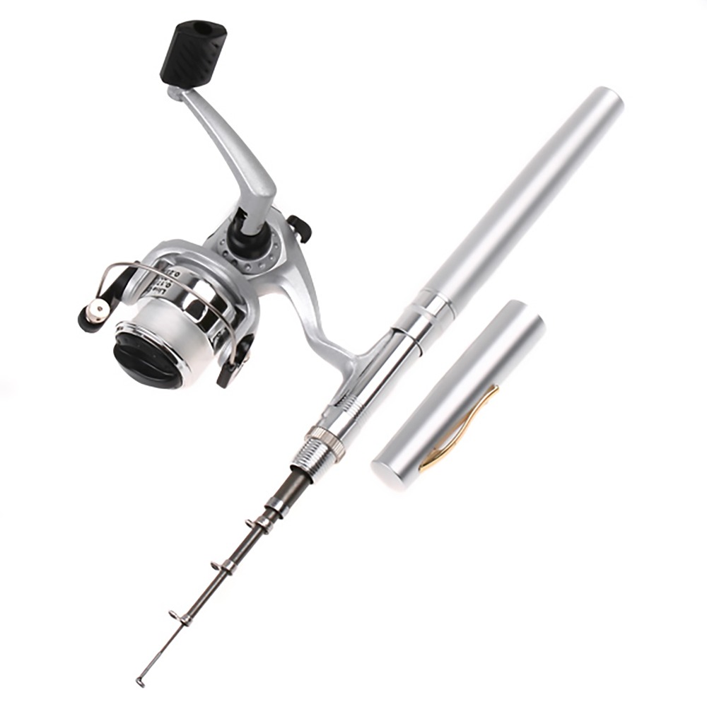 휴대용 텔레스코픽 포켓 낚싯대 미니 실버 펜 낚싯대 릴 - Fishing Rod Fly 리뷰 및 가격