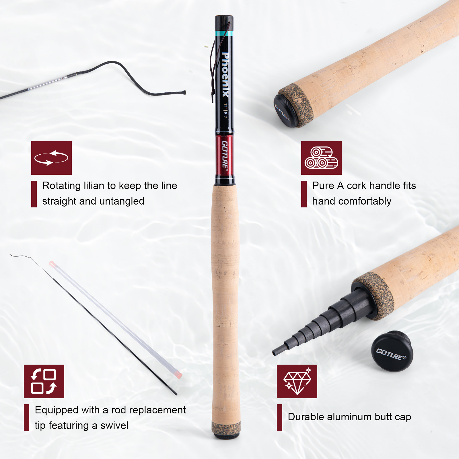 고투어 3.6m 텐카라 낚싯대 세트 (예비 팁 섹션 및 - Fishing Rod Fly 리뷰 및 가격