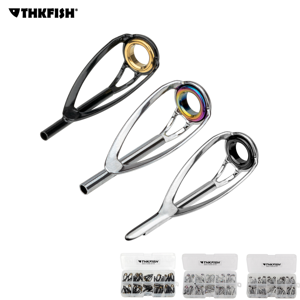 THKFISH 50pcs 낚싯대 탑 팁 수리 키트 스테 - Fishing Rod Guide Replacement 리뷰 및 가격
