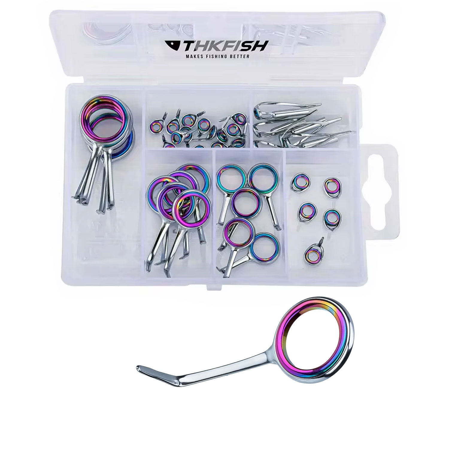 다채로운 낚싯대 가이드 링 키트, 스테인레스 스틸 낚싯 - Fishing Rod Guide Replacement 리뷰 및 가격